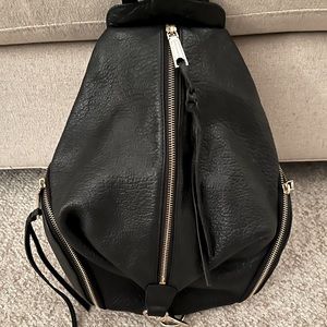 Rebecca Minkoff black leather backpack